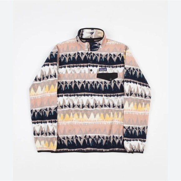 Patagonia Fleece Synchilla Snap-T Pullover Bandicoot Marrow Grey Small​​​ - Picture 2 of 10